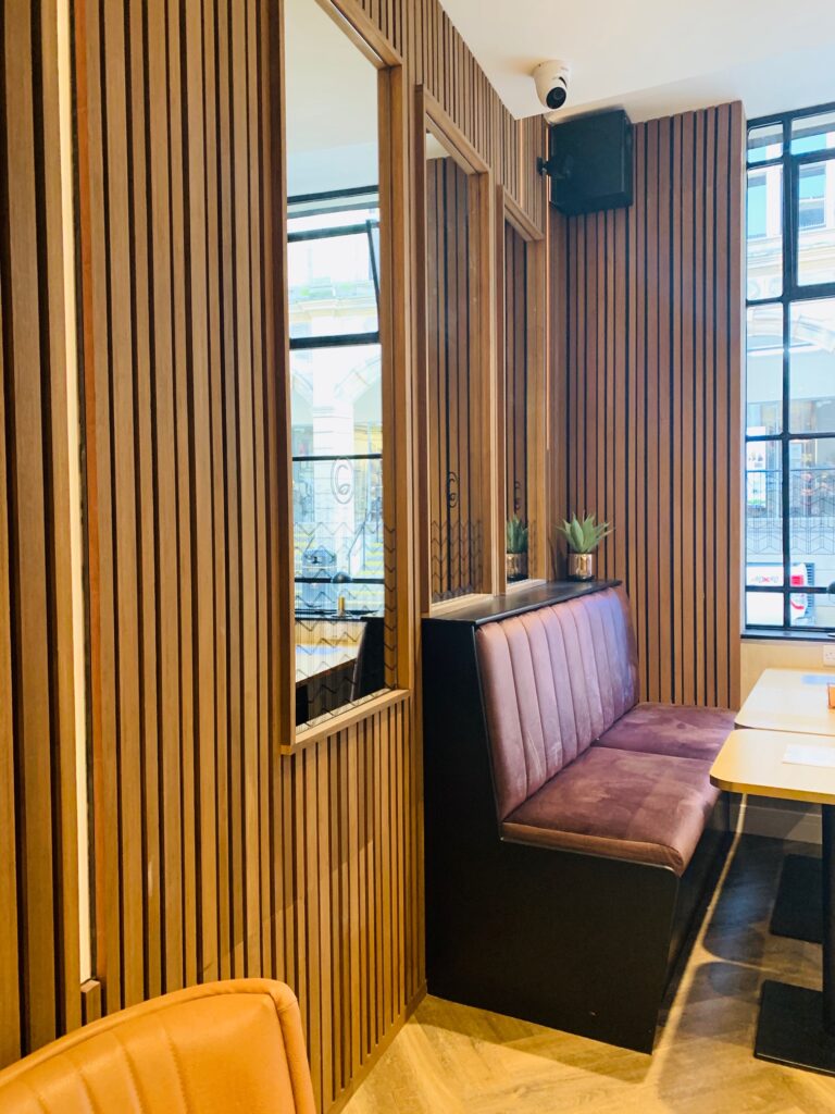 Stylish contemporary bamboo wall cladding