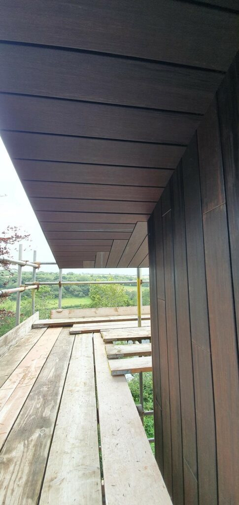 Bamboo decking as beautiful cladding!